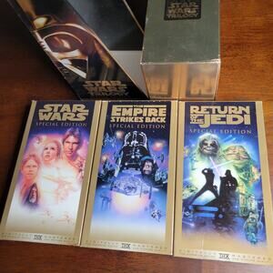 Star Wars Trilogy VHS 1997 Special Edition 3-Disc Box Set THX Digitally Mastered